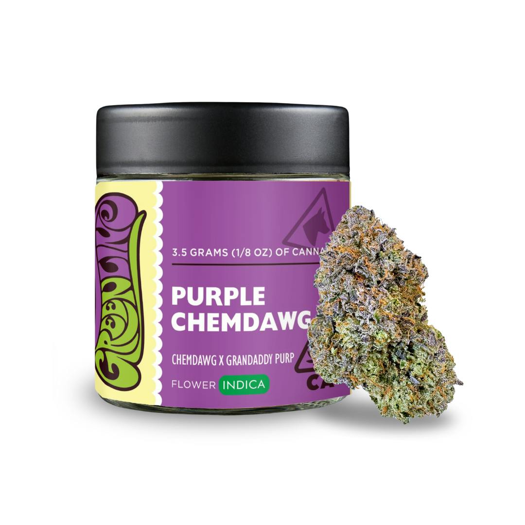 Greenline - Purple Chemdawg - 1/8 oz - Indoor - Indica - 3.5g - 1