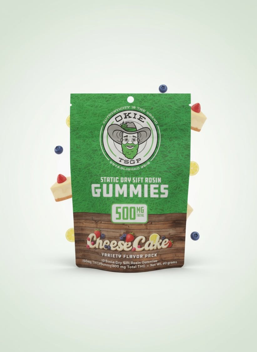 Okie TSGP - Static Dry Sift Rosin Gummies 500mg (50mg x 10) - 1