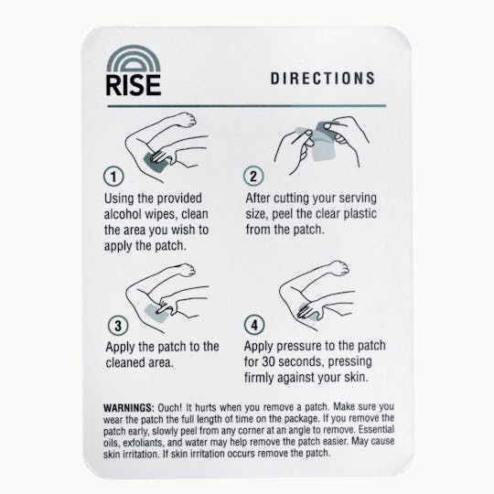 RISE - RISE - Transdermal Patch – CBD:THC - 40mg:10mg - 1