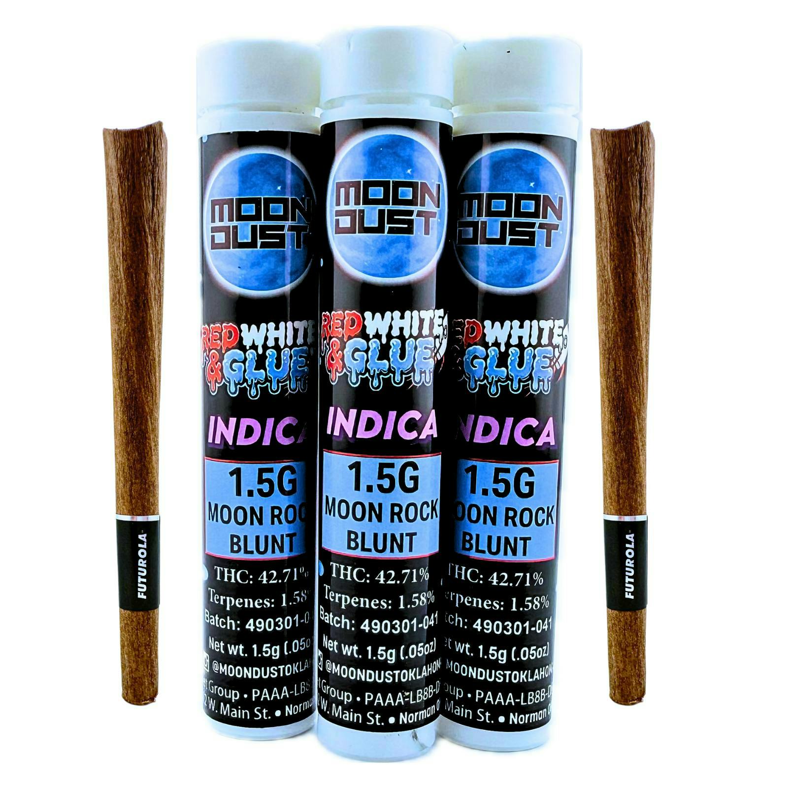 MOON DUST - Moon Rock | Red White & Glue | Infused Blunt | 1.5g - 1