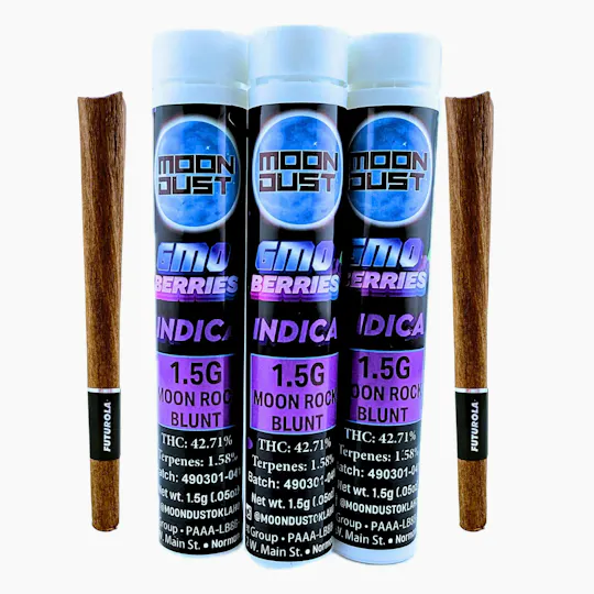 MOON DUST - Moon Rock | GMO Berries | Infused Blunt | 1.5g - 1