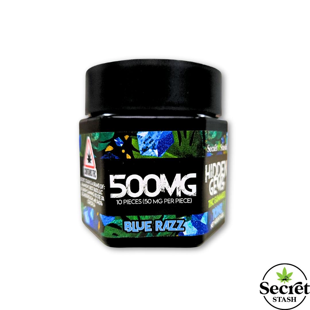 Secret Stash - Secret Stash | Hidden Gems | THC | Blue Razz | 500mg - 1