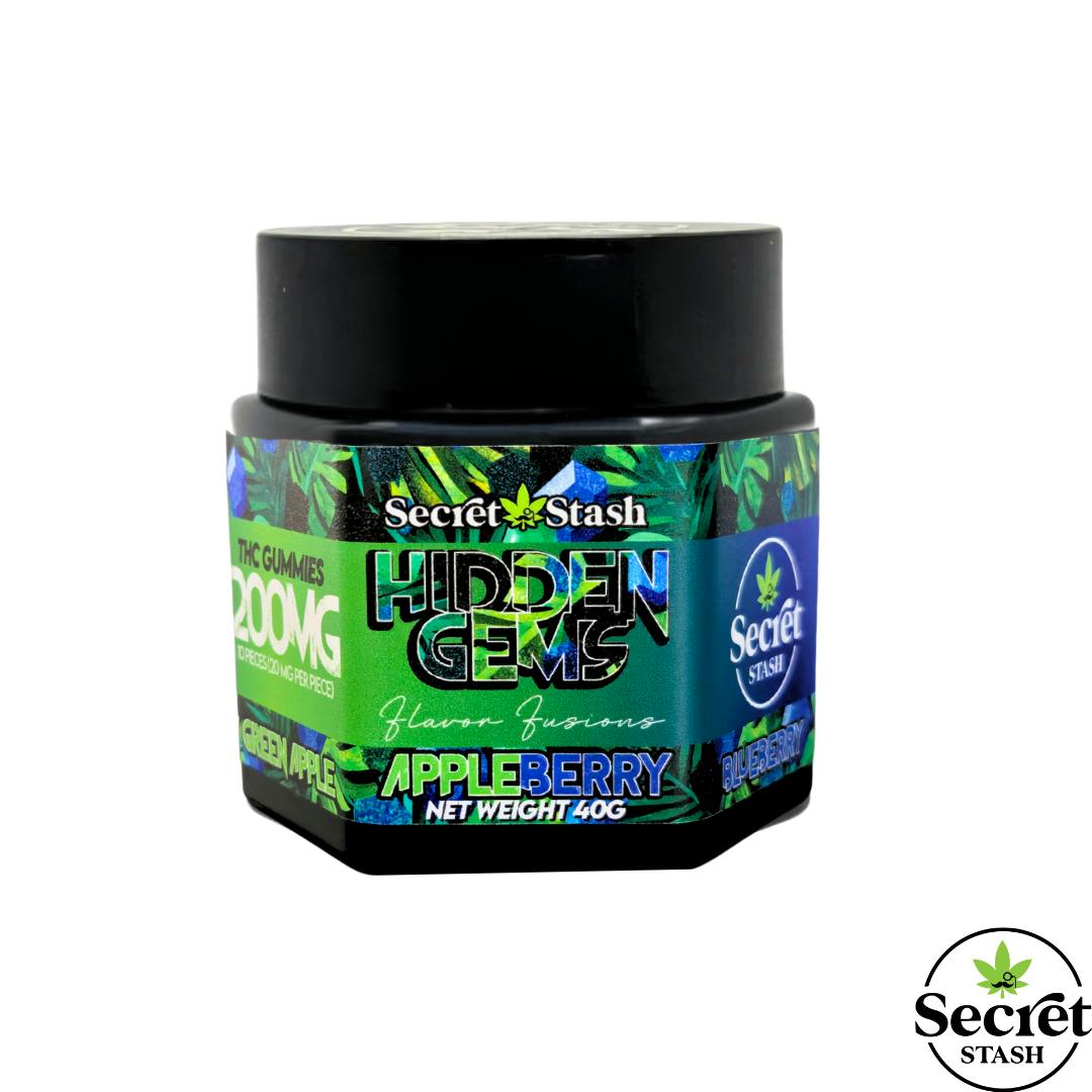 Secret Stash - Secret Stash | Hidden Gems | Flavor Fusion | THC | Apple Berry | 200mg - 1