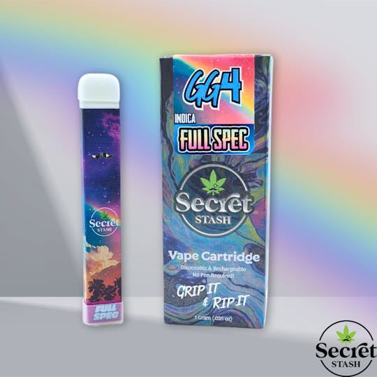 Secret Stash - Secret Stash | Full Spectrum Disposable Cartridge | GG4 | 1g - 1