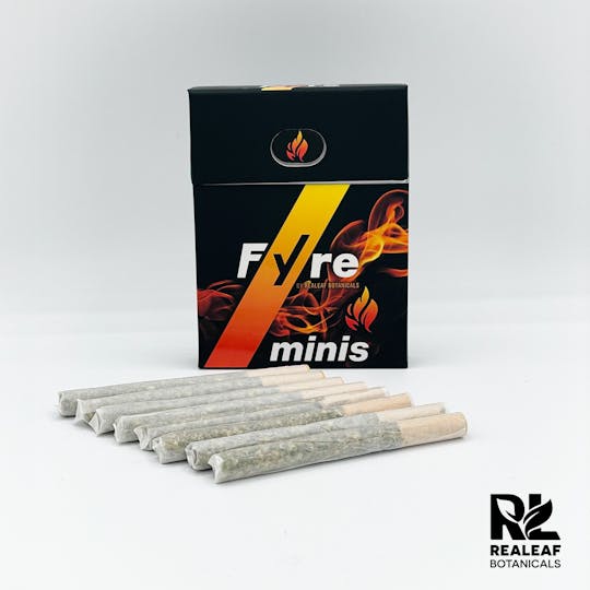 Realeaf Botanicals - Fyre OG Mini Uninfused Kombucha Diesel Pre-Rolls 8 - Pack 2.4g - 1
