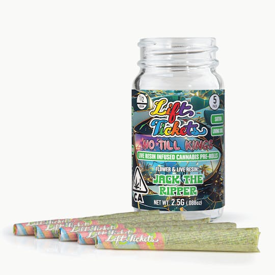 Lift Tickets - No Till Kings: Jack the Ripper - 0.5g Infused Pre Roll Multipack (5) - 1
