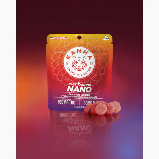 KANHA - Fruit Punch Fusion | NANO | Hybrid | 100mg THC | 10-pack - 1