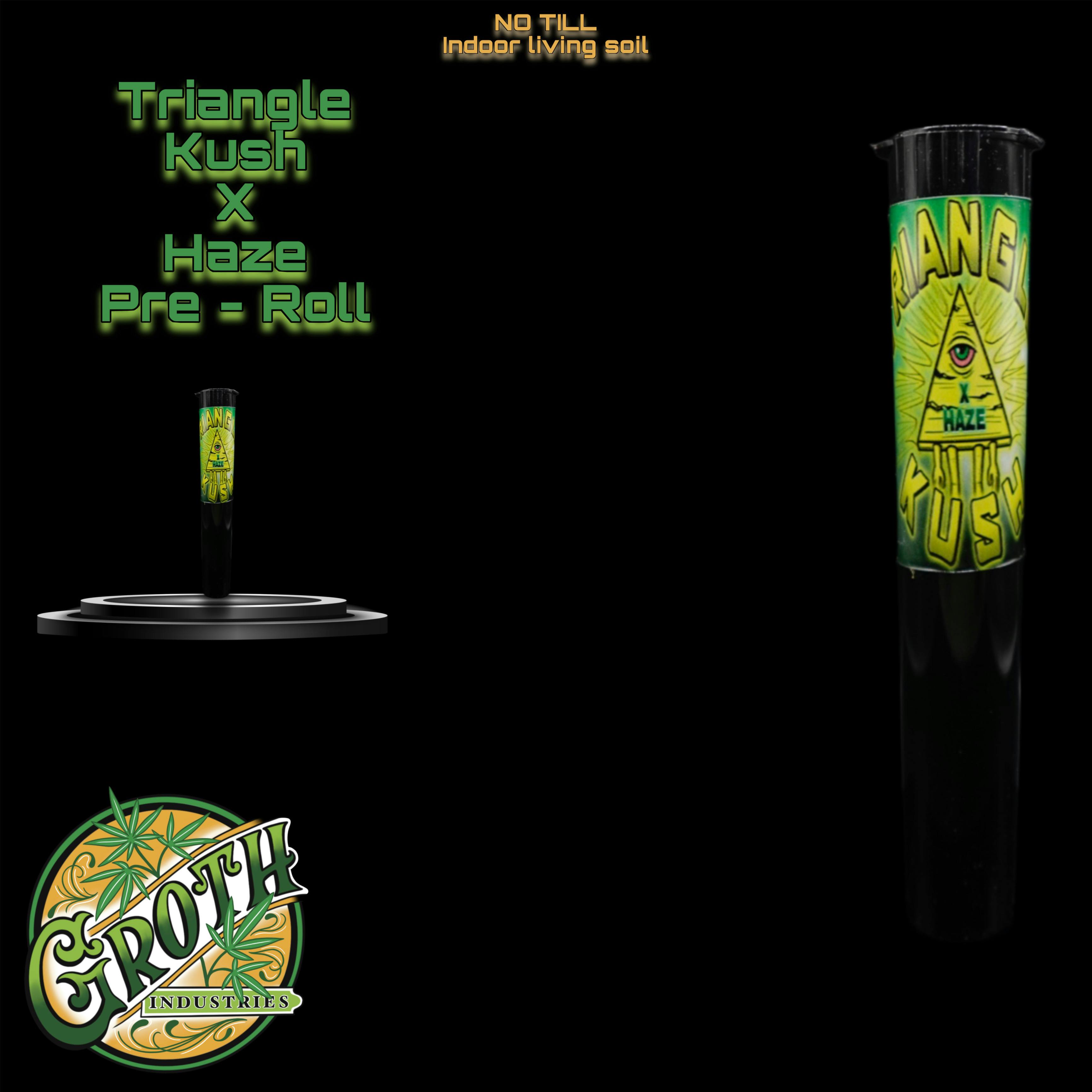 Groth Industries - Groth Industries | Triangle Kush x Haze | Pre Roll | 1G - 1