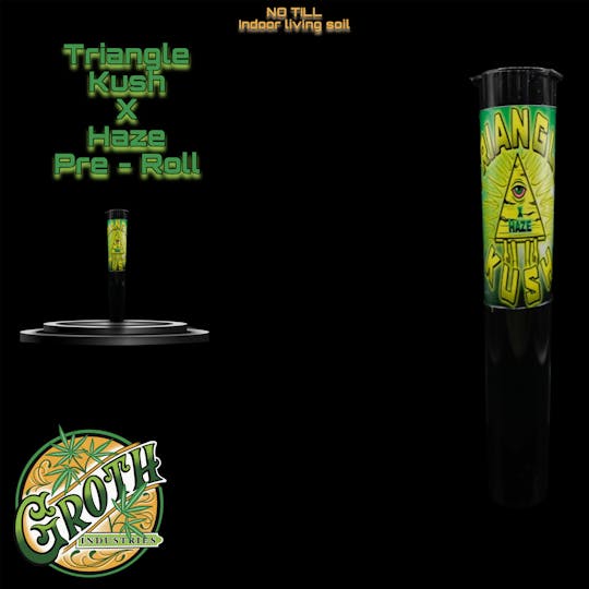 Groth Industries - Groth Industries | Triangle Kush x Haze | Pre Roll | 1G - 1