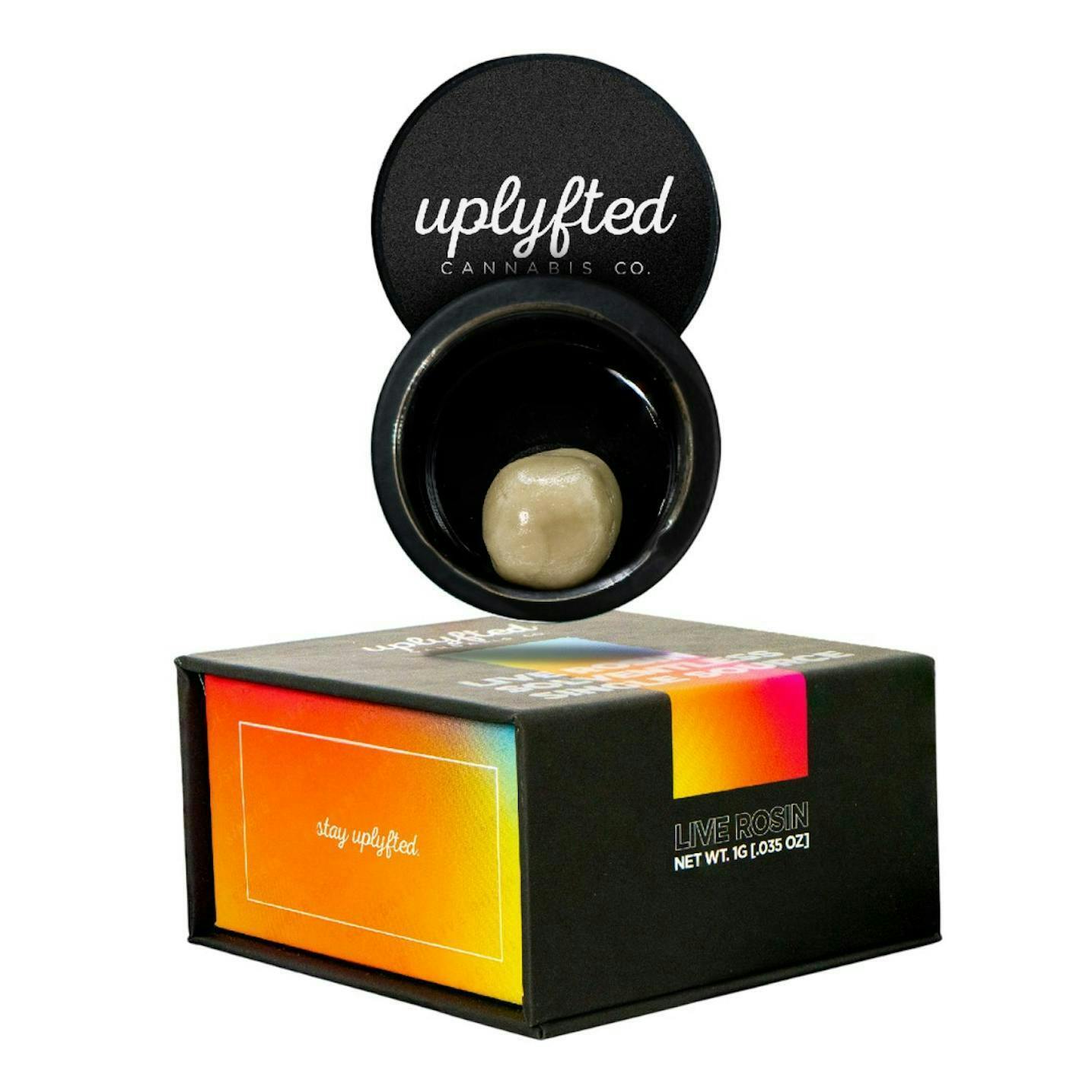Uplyfted Cannabis Co - 1g Live Rosin 90u - Alien Cookies - Solventless Cold Cure Single Source - 1