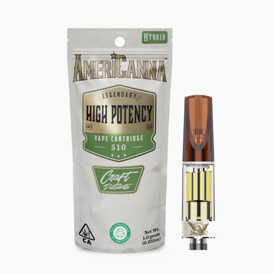 AmeriCanna - Sour Runtz 1g High Potency Distillate Vape Cart - 1