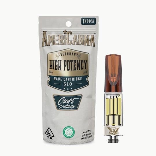 AmeriCanna - Hot Cakes 1g High Potency Distillate Vape Cart - 1