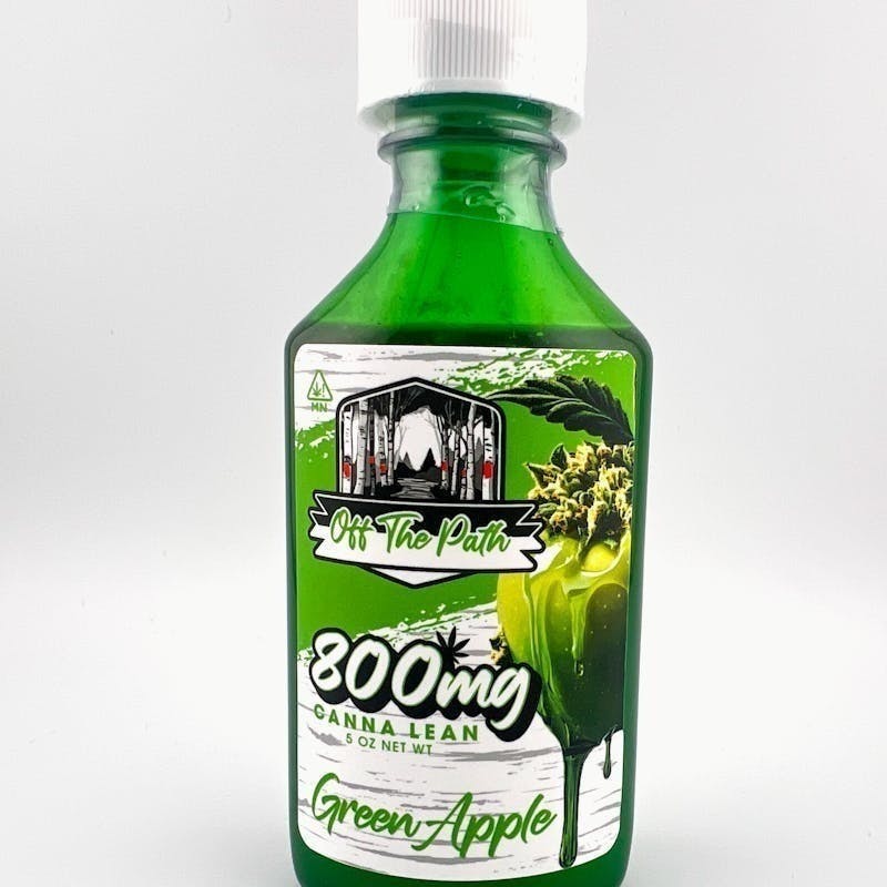 Off The Path Cannabis - Off The Path Cannabis | Green Apple Canna Lean Syrup | 800mg | 4 fl oz - 1