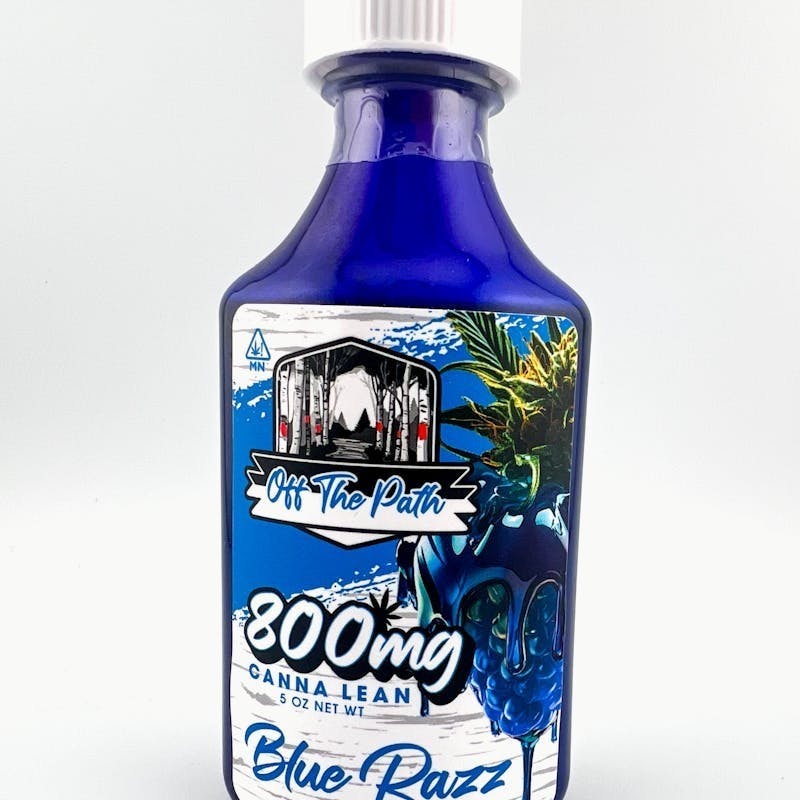Off The Path Cannabis - Canna Lean Syrup - Blue Razz - 800mg THC - 4 fl oz - 1