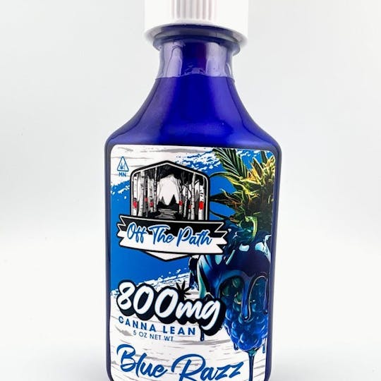 Off The Path Cannabis - Canna Lean Syrup - Blue Razz - 800mg THC - 4 fl oz - 1