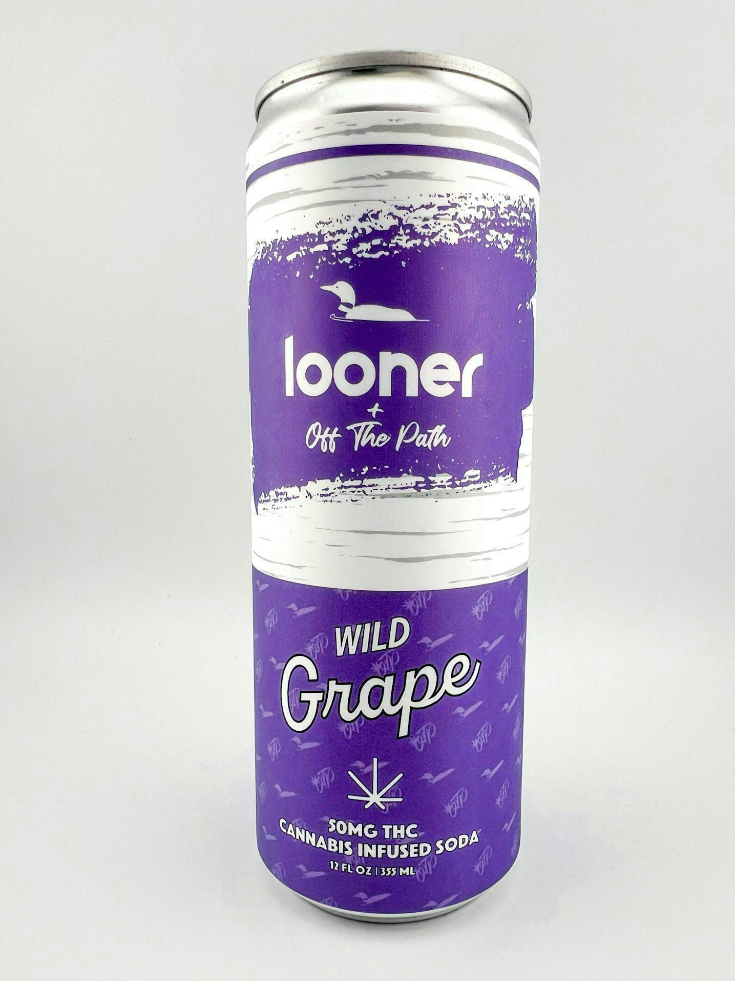 Off The Path Cannabis - Off The Path | Looner x Off The Path | Wild Grape Soda | 50mg THC | 12oz - 1