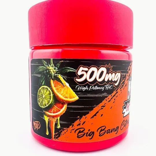 Off The Path Cannabis - OTP | Big Bang Citrus Live Rosin Gummies | 500mg THC | 10ct | 50mg/ea - 1