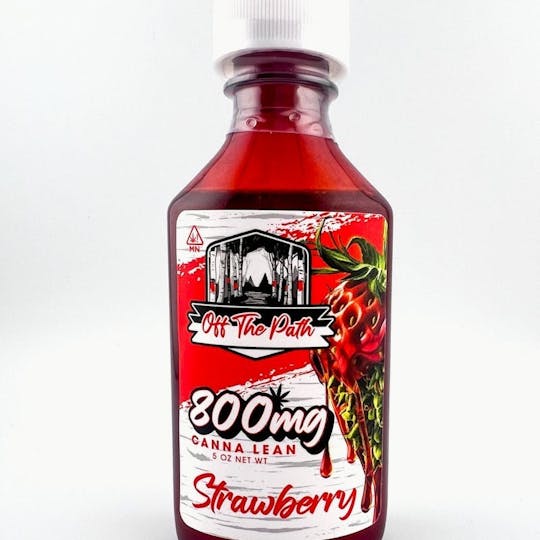 Off The Path Cannabis - Canna Lean Syrup - Strawberry - 800mg THC - 4 fl oz - 1