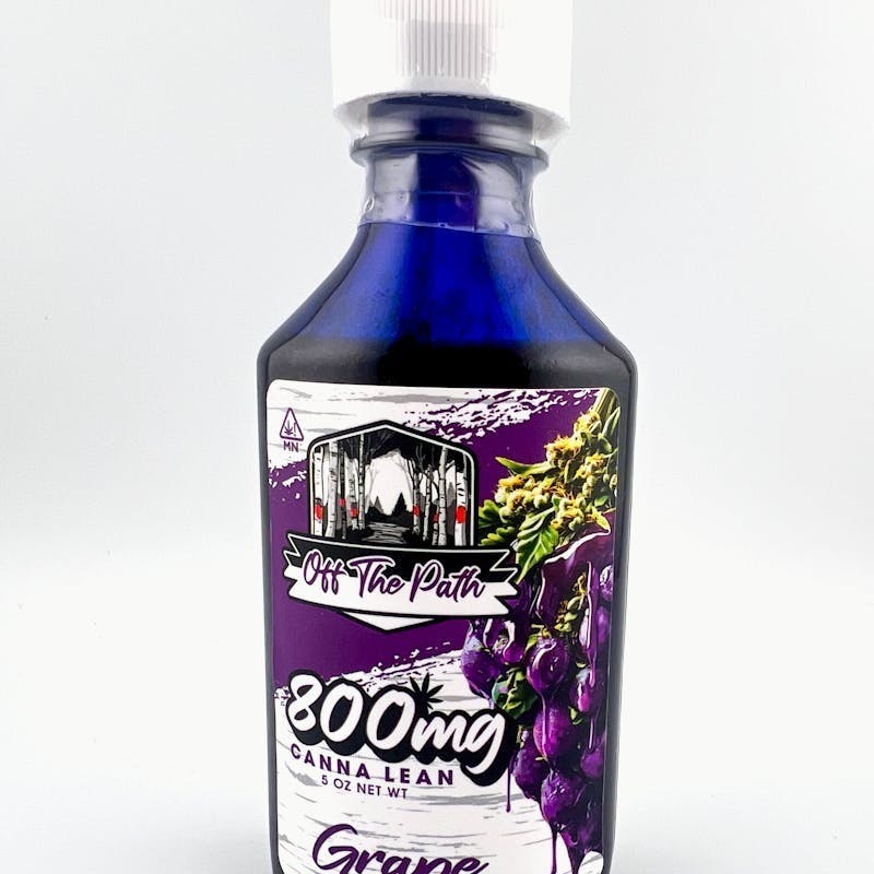 Off The Path Cannabis - Canna Lean Syrup - Grape - 800mg THC - 4 fl oz - 1