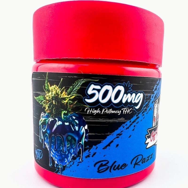 Off The Path Cannabis - Blue Razz Live Rosin Gummies - 50mg THC - 10ct - 1