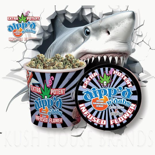 Kush House Brands - Dipp'd N Dabs - Infused Flower - White Rhino - 3.5g - 1