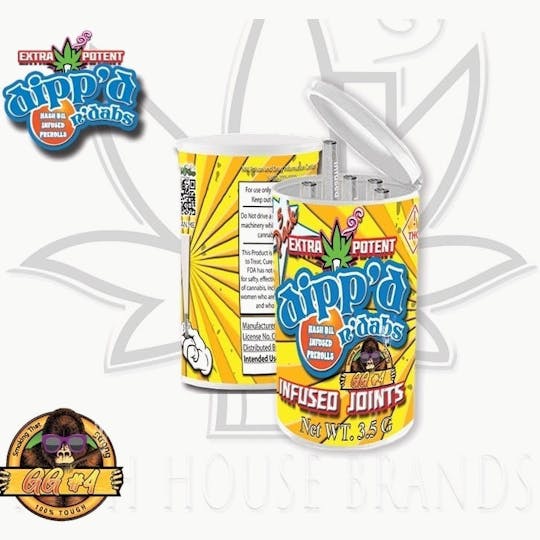Kush House Brands - Dipp'd N Dabs - Infused Joints - GG#4 - 5pk - 1