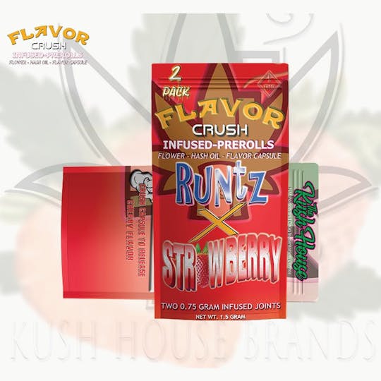 Kush House Brands - Flavor Crush - Runtz x strawberry - 2pk - 1