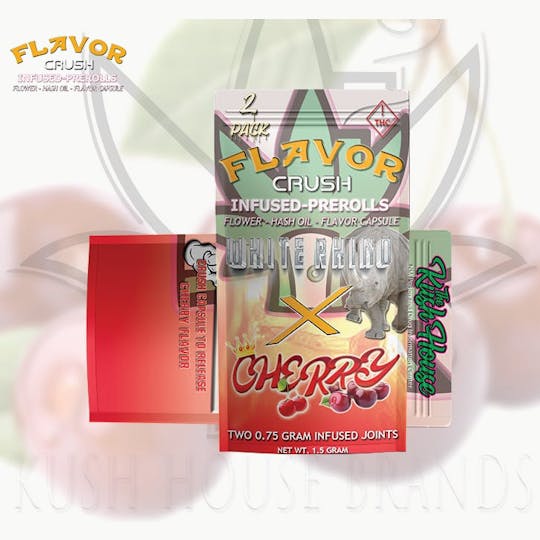 Kush House Brands - Flavor Crush - White Rhino x Cherry - 2pk - 1