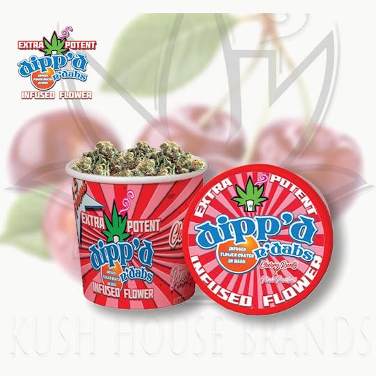 Kush House Brands - Dipp'd N Dabs - Infused Flower - Cherry Runtz - 3.5g - 1
