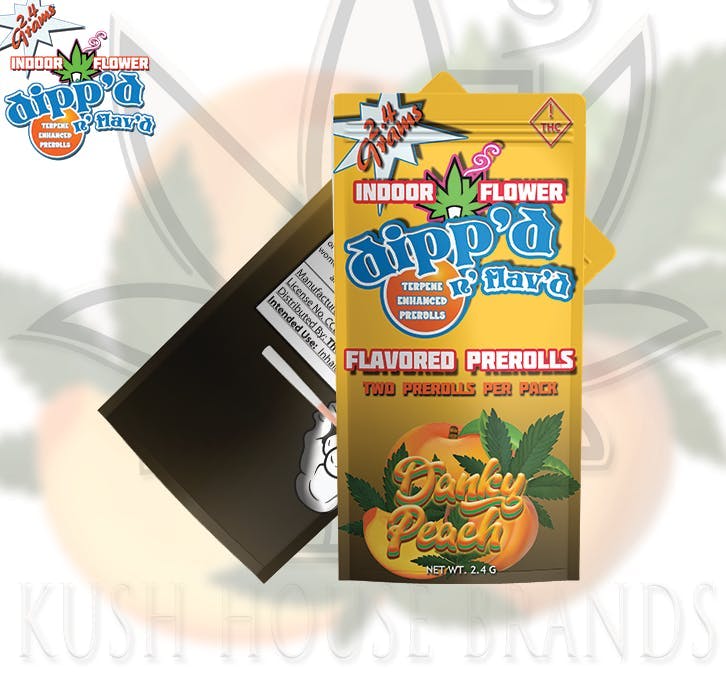 Kush House Brands - Dipp'd N Flav'd - Danky Peach - 2pk - 1