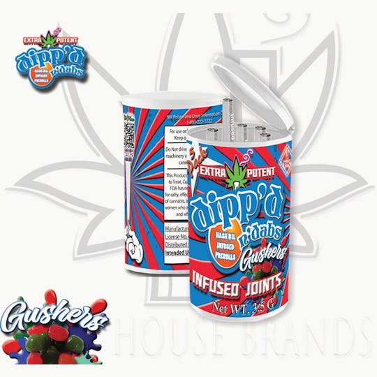 Kush House Brands - Dipp'd N Dabs - Infused Joints - Gushers - 5pk - 1