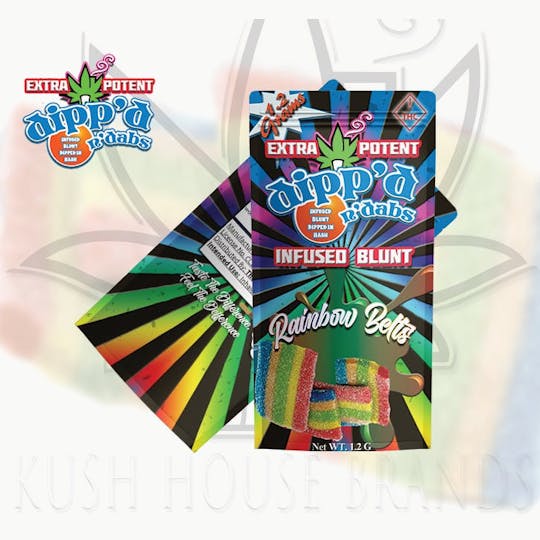 Kush House Brands - Dipp'd N dabs - Infused blunt - Rainbow Belts - 1.2g - 1
