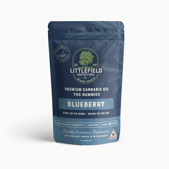 Littlefield Confections - LFC 600mg THC Gummies - Blueberry - 1