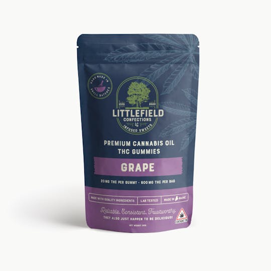 Littlefield Confections - LFC 600mg THC Gummies - Grape - 1