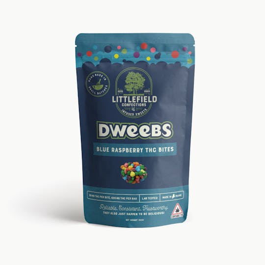 Littlefield Confections - LFC 600mg THC Dweebs - Blue Raspberry - 1
