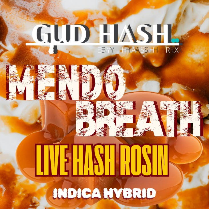 Hash RX - Hash RX - Mendo Breath Live Hash Rosin 1g - 1