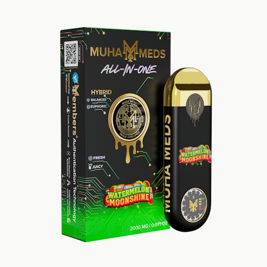 Muha Meds - Watermelon Moonshine | All-In-One | 2000MG - 1