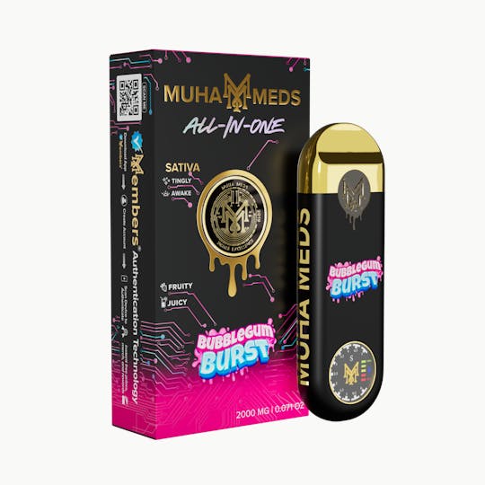 Muha Meds - Bubblegum Burst | All-In-One | 2000MG - 1
