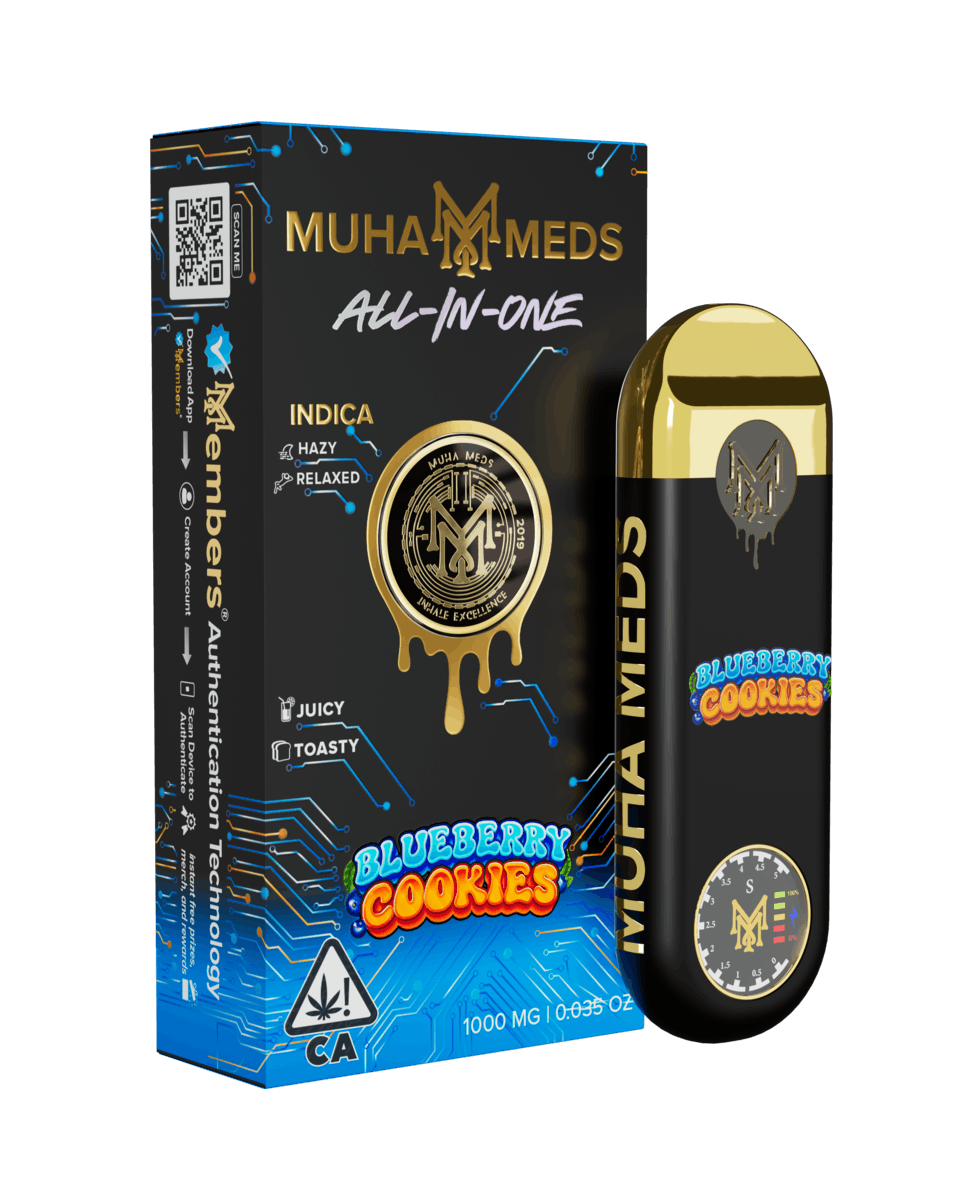 Muha Meds - Blueberry Cookies | All-In-One | 1000MG - 1