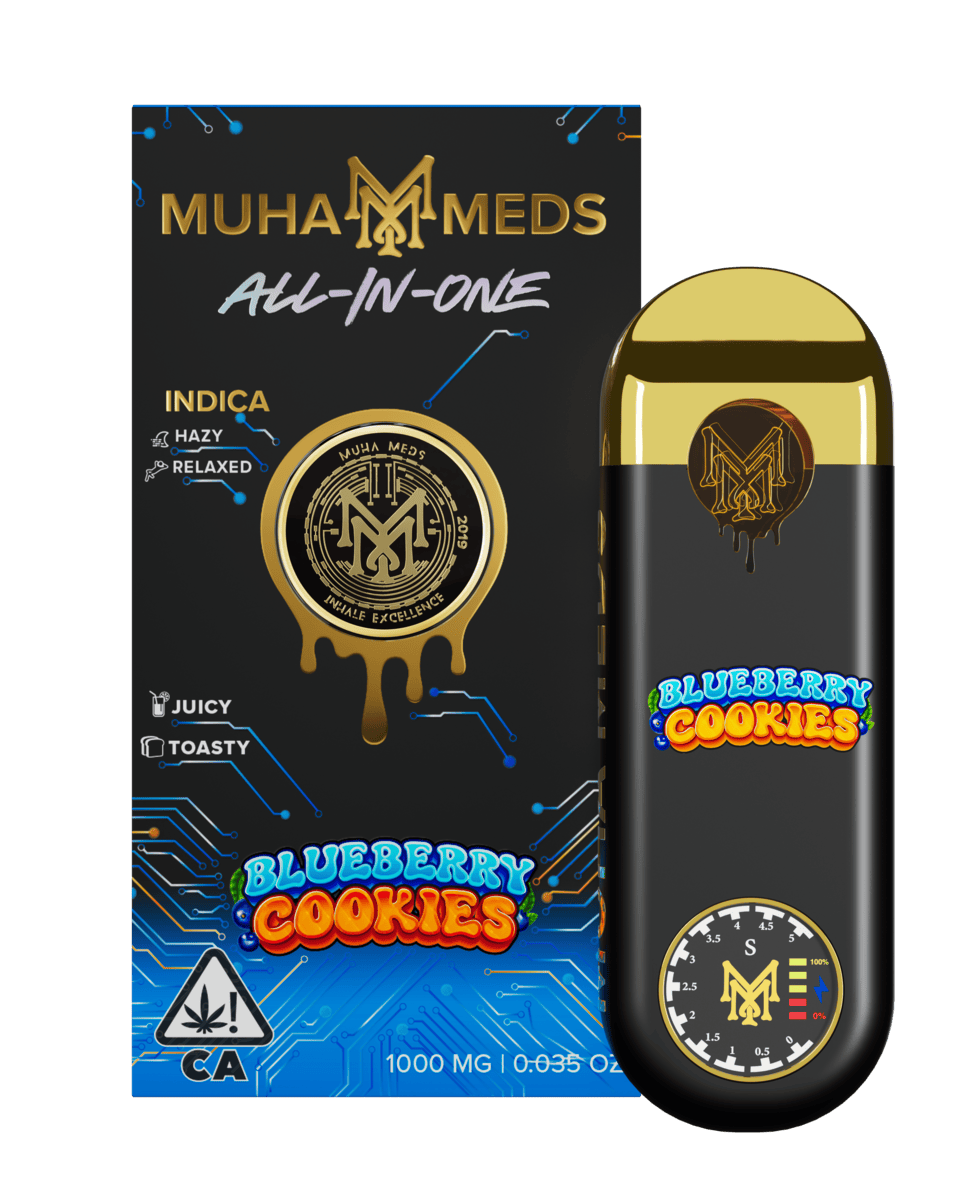 Muha Meds - Muha Meds x Cookies | Blueberry Cookies | 3rd Gen Disposable | 1g - 1
