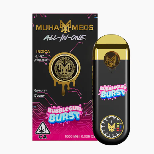 Muha Meds - Muha Meds | Bubblegum Burst | 3rd Gen Disposable | 1g - 1