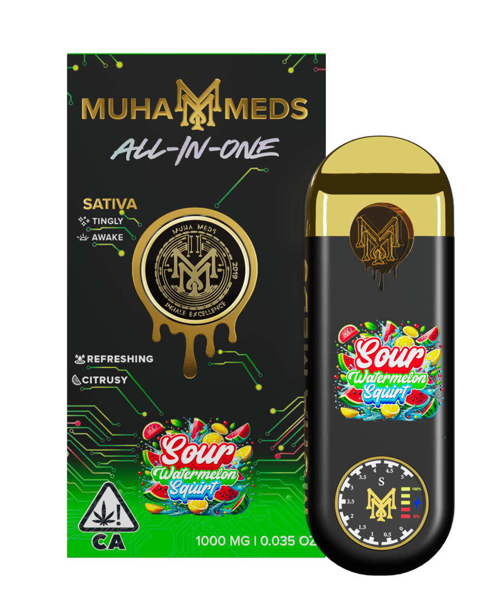 Muha Meds - Muha Meds | Sour Watermelon Squirt | 3rd Gen Disposable | 1g - 1