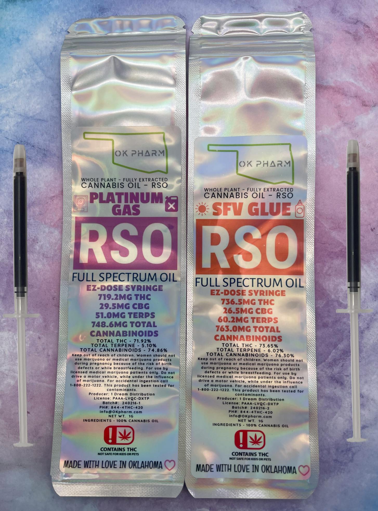 1 Dream Distribution - OK Pharm - STRAIN SPECIFIC RSO - 100 PACK -RSO ASSORTMENT - 1