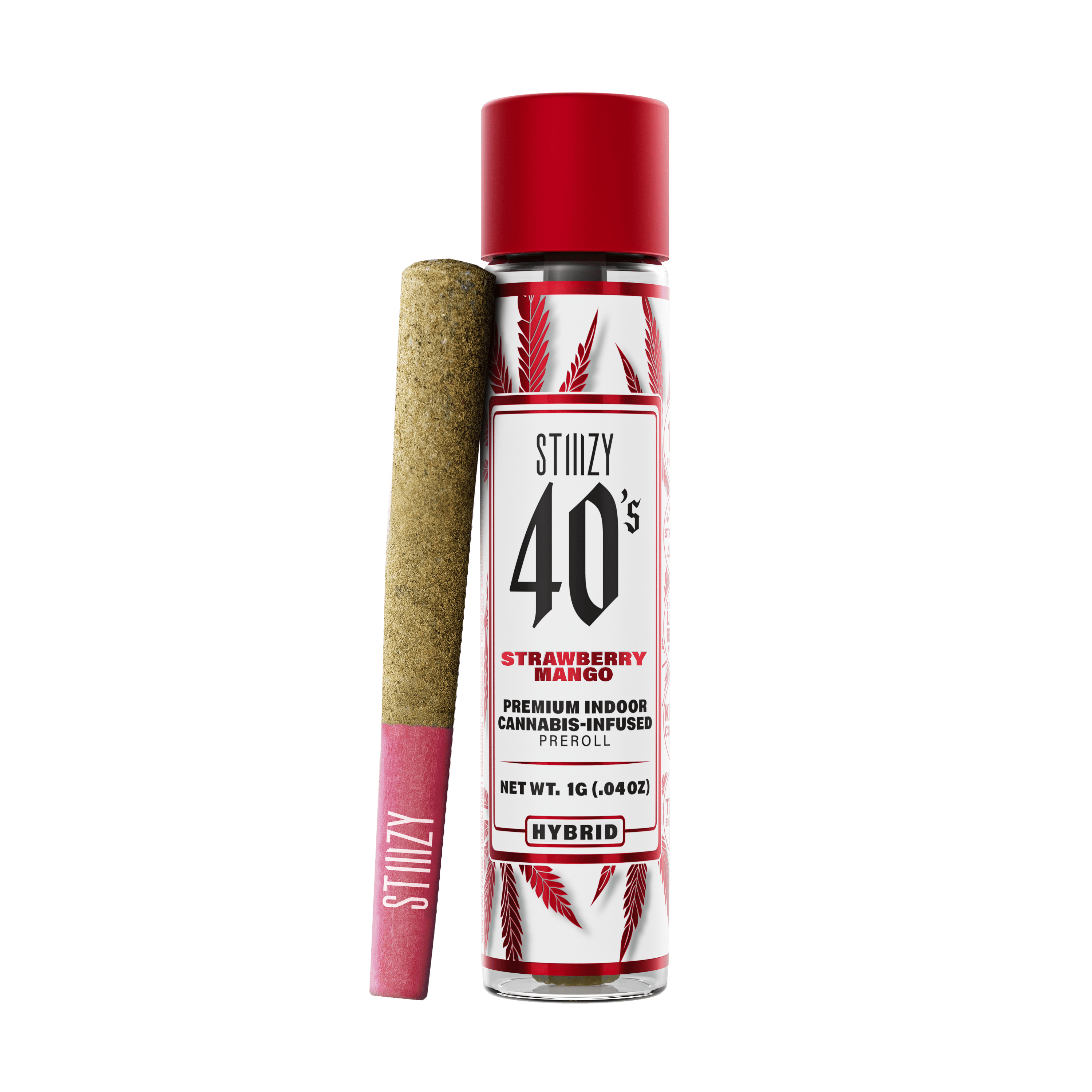 STIIIZY - - STRAWBERRY MANGO - 1G 40's Infused Preroll - 1