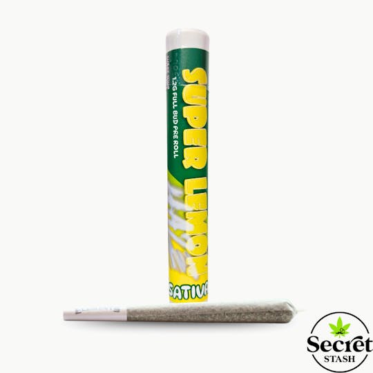 Secret Stash - Secret Stash | Full Bud Pre Roll | Super Lemon Haze | 1.2g - 1