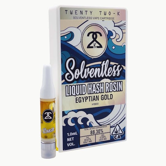 Twenty Two K / 22k - 22K - Egyptian Gold - Liquid Hash Rosin - 1.0ml Cartridge - 1
