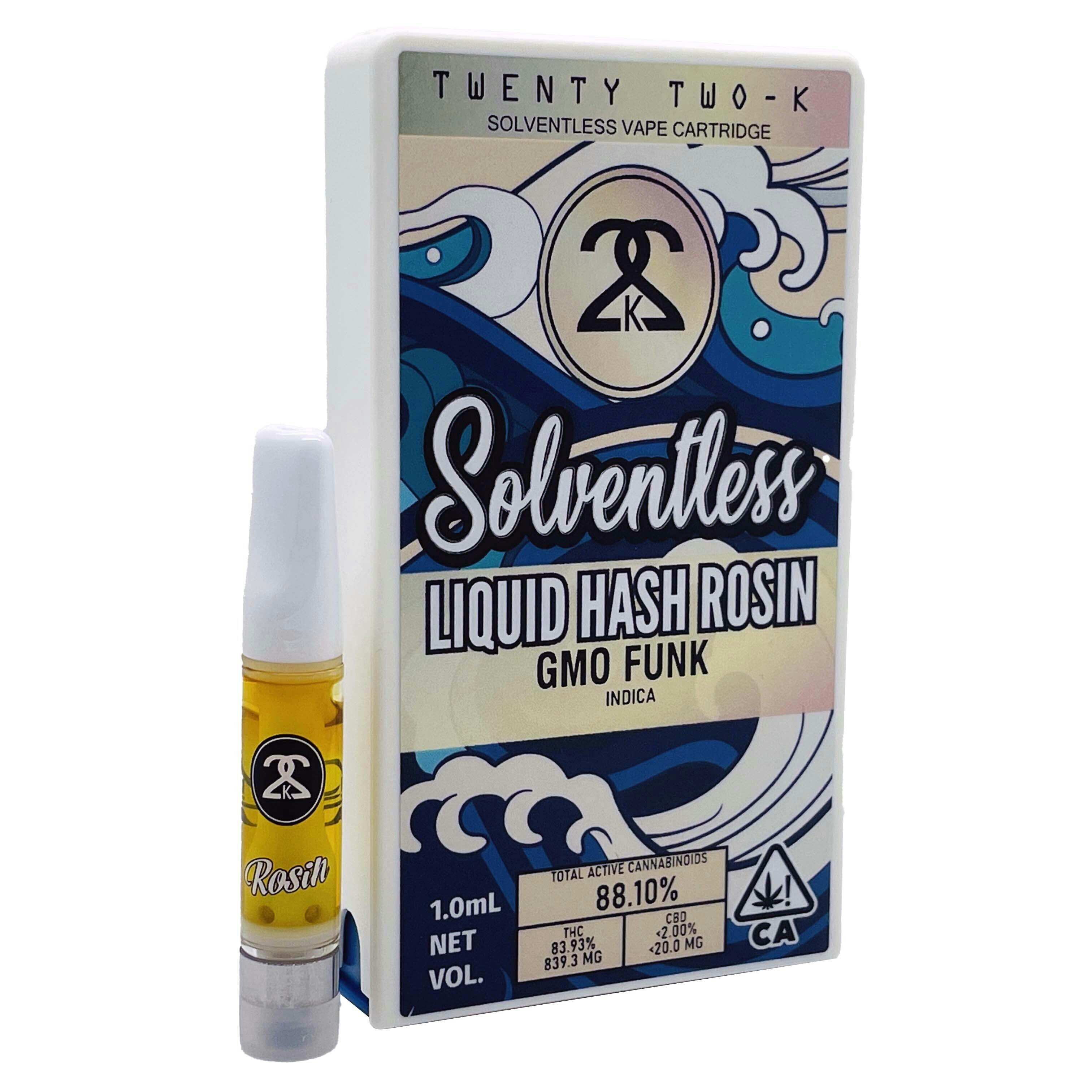 Twenty Two K / 22k - 22K - GMO Funk - Liquid Hash Rosin - 1.0ml Cartridge - 1