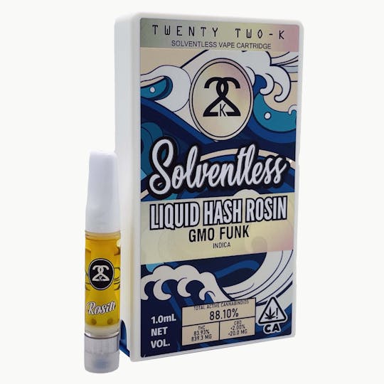 Twenty Two K / 22k - 22K - GMO Funk - Liquid Hash Rosin - 1.0ml Cartridge - 1