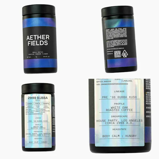 AETHER FIELDS - 2998 BUBBA | Indica | 7g Bigs - 1
