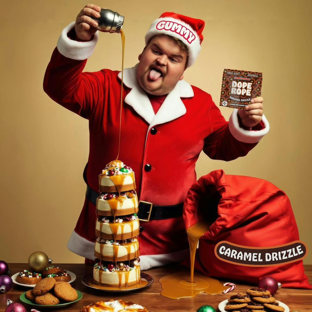 Dope Rope - Dope Rope | Holiday | Caramel Drizzle Gummies | 200mg | Single - 1